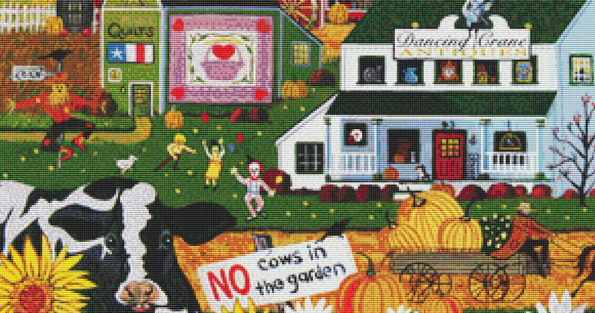 Heartland Farms cross stitch pattern by Patrick Gauthier