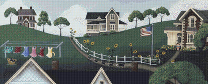 Sunflower Lane cross stitch pattern by Catherine Holman/Ansada Licensing Group, LLC