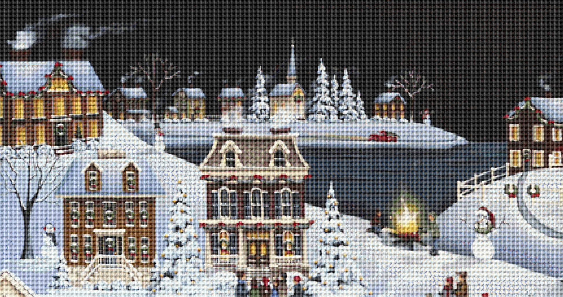 Caroling in Winterberry counted cross stitch pattern by Catherine Holman/Ansada Licensing Group, LLC