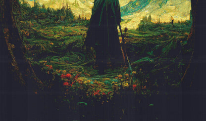 Hobbit Van Gogh Style cross stitch pattern by SphinxDesignStudio