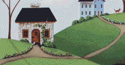 Dog Days of Summer cross stitch pattern by Catherine Holman/Ansada Licensing Group, LLC