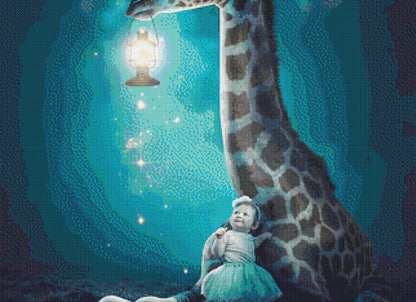 Friend With a Night-light cross stitch pattern by Jose Francese