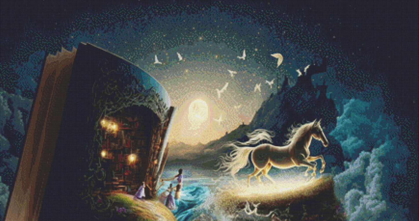 Fairytale Book ©Adobe Ext. License cross stitch pattern by StitchesSewBeautiful