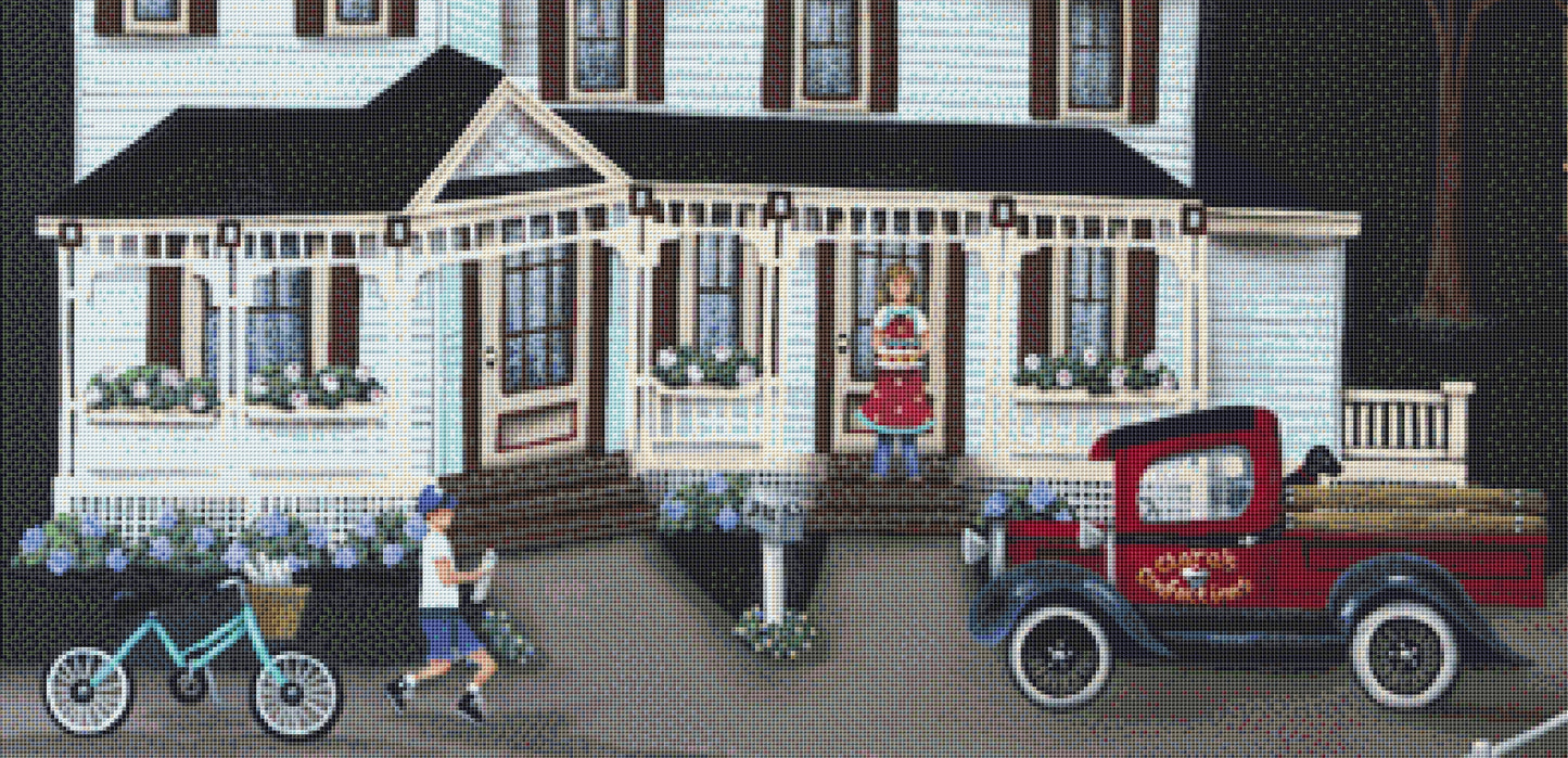 Sunflower Lane cross stitch pattern by Catherine Holman/Ansada Licensing Group, LLC
