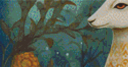 White Rabbit cross stitch pattern by DutchLadyMysticArt