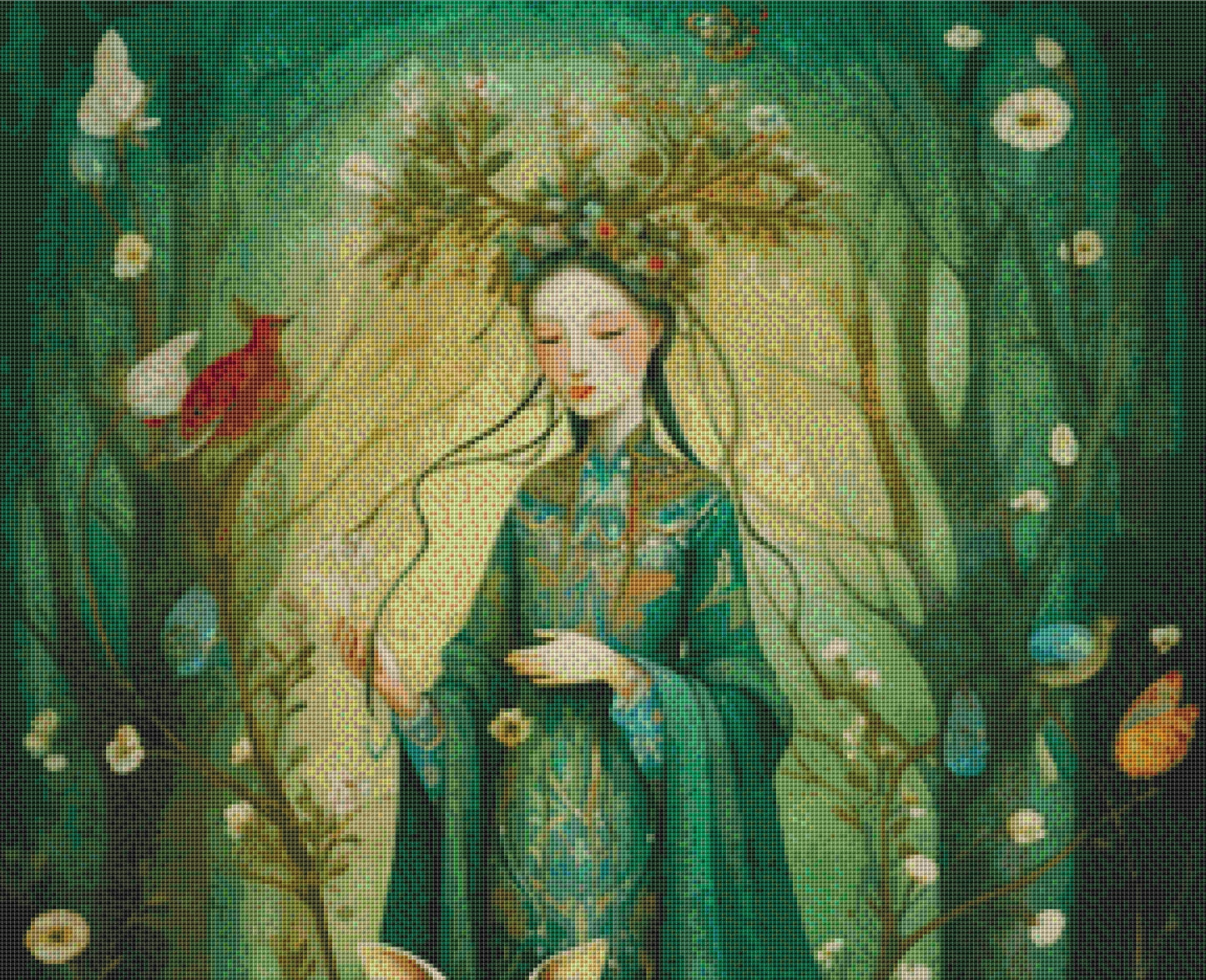 Wise Woman cross stitch pattern by DutchLadyMysticArt