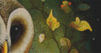 Wise Owl cross stitch pattern by DutchLadyMysticArt