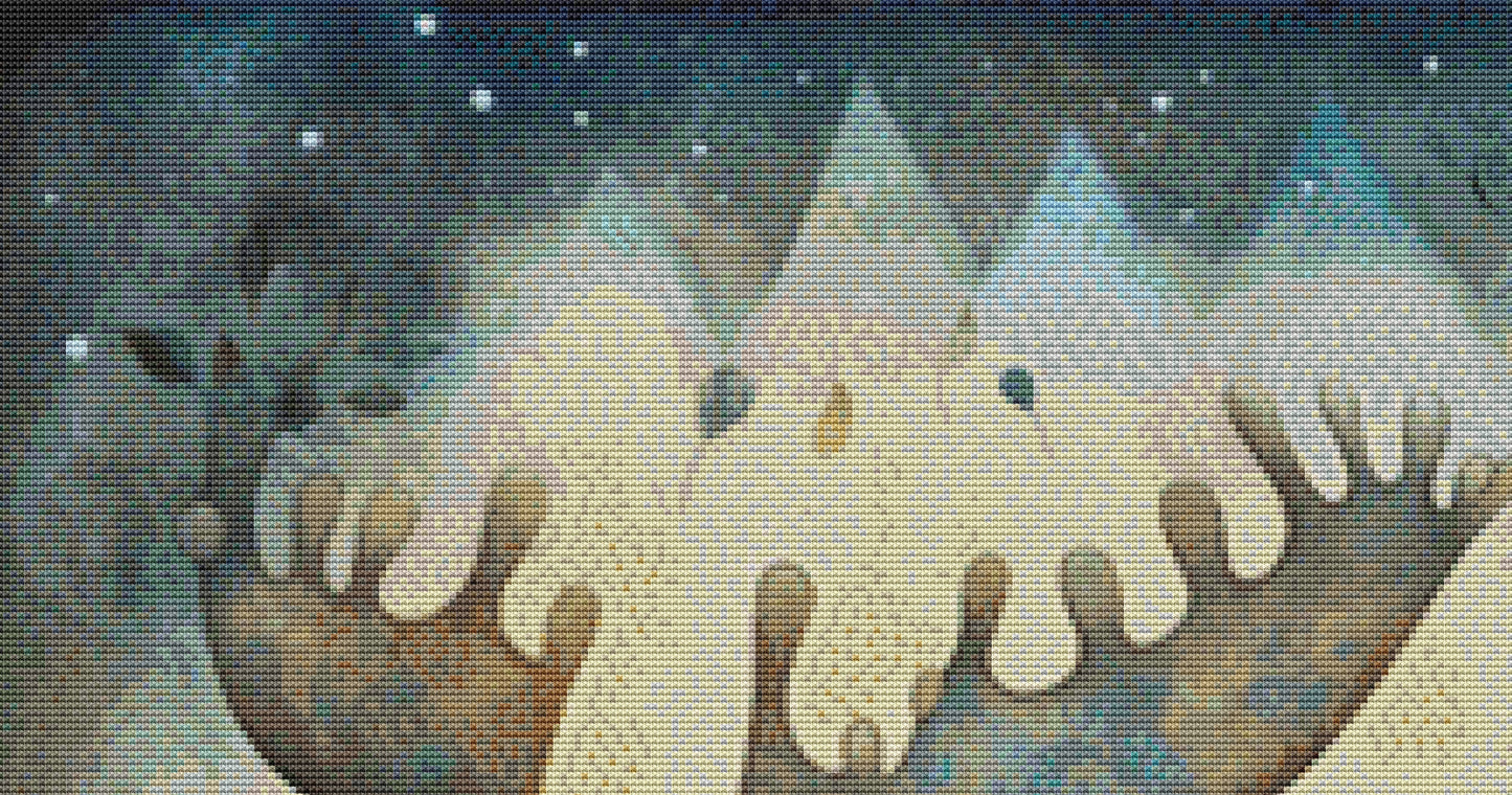 Moose cross stitch pattern by DutchLadyMysticArt