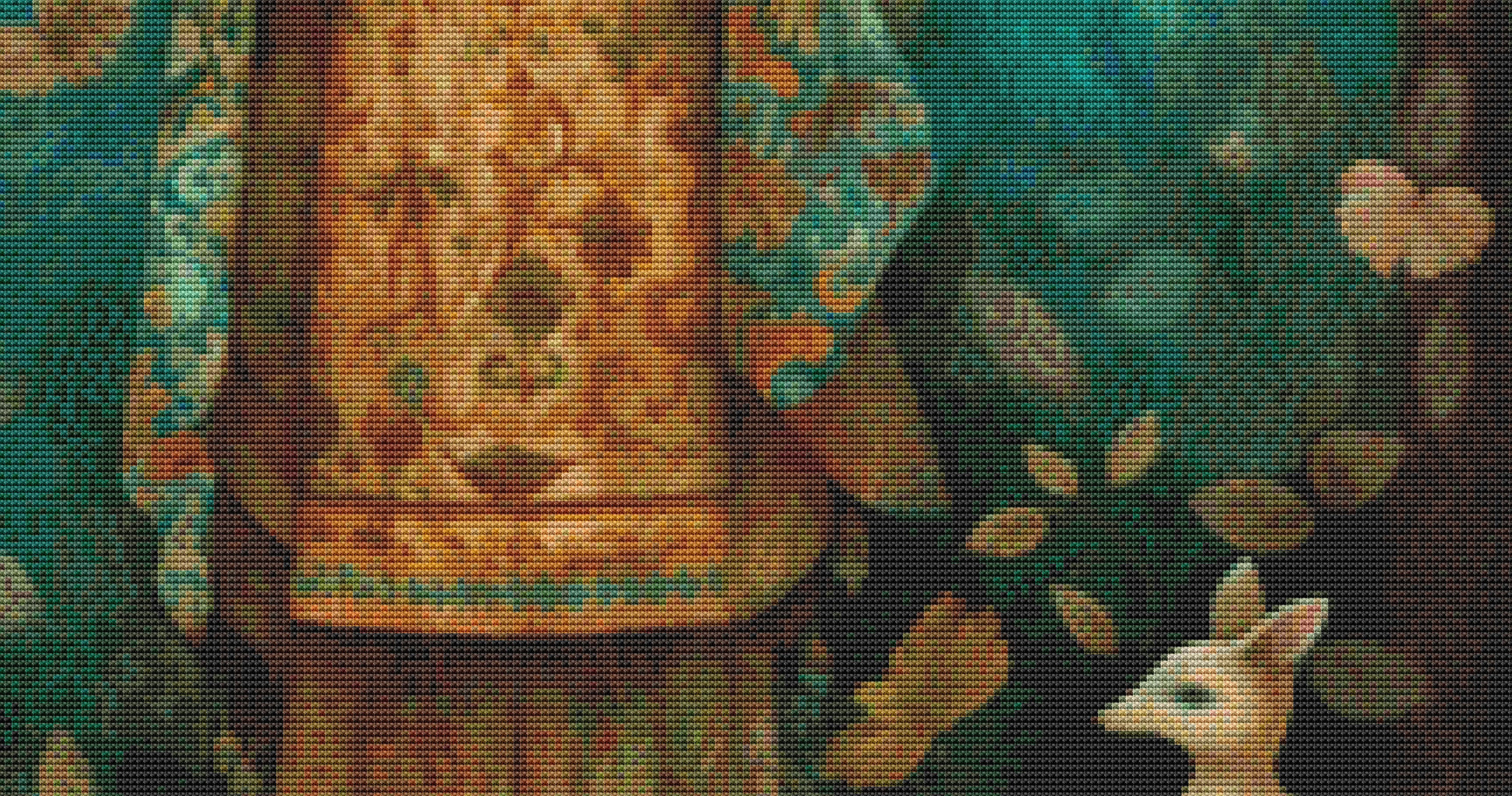 Mystic Lady cross stitch pattern by DutchLadyMysticArt