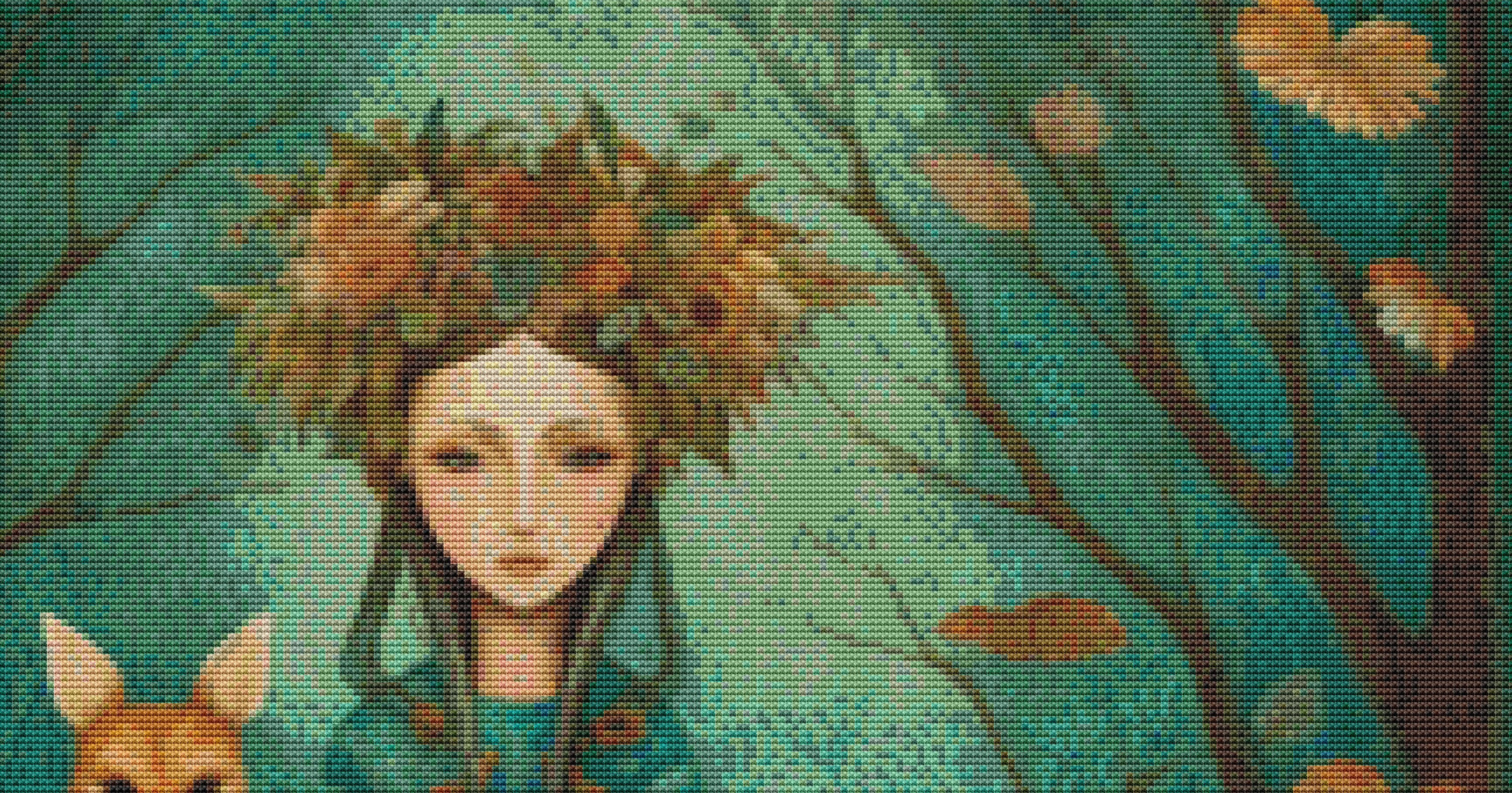 Mystic Lady cross stitch pattern by DutchLadyMysticArt