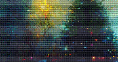 Ice Skating Magic counted cross stitch pattern by White Fields Design