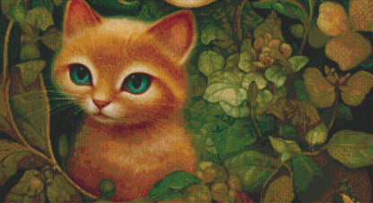 Mystical Cat Girl 1 cross stitch pattern by DutchLadyMysticArt