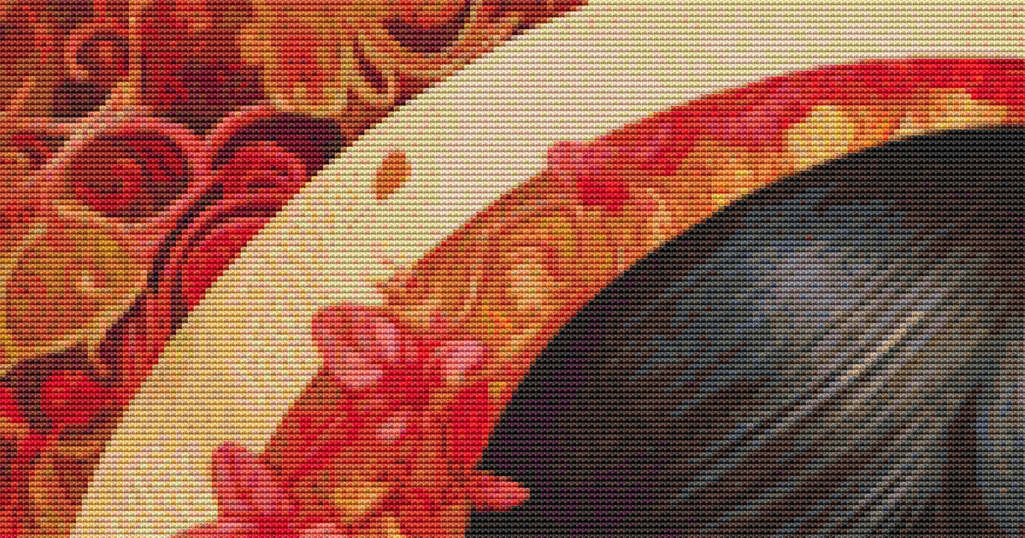 Mystical Cat Girl 2 cross stitch pattern by DutchLadyMysticArt