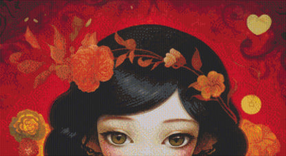 Mystical Cat Girl 4 cross stitch pattern by DutchLadyMysticArt