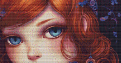 Mystical Cat Girl 5 cross stitch pattern by DutchLadyMysticArt