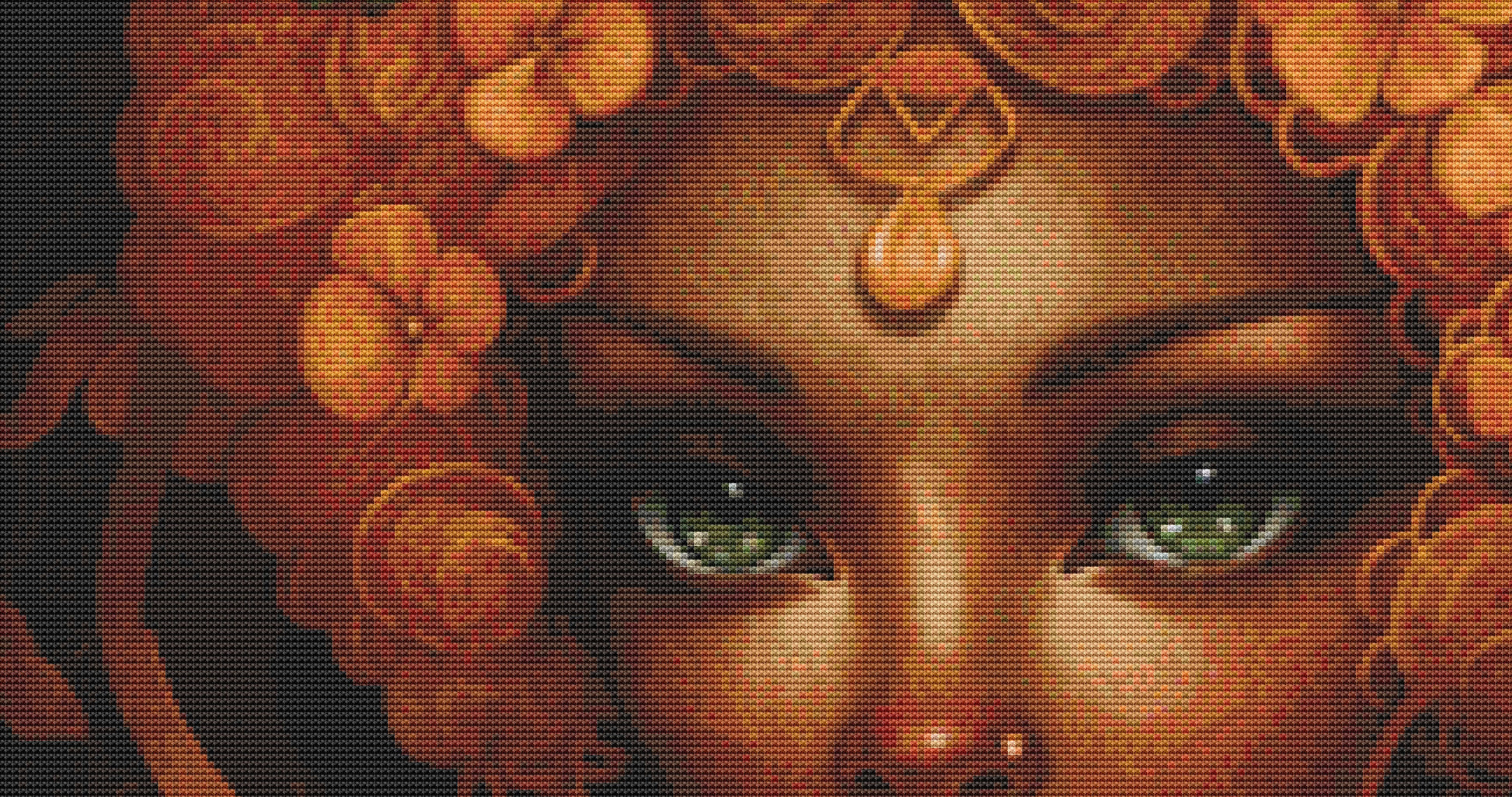 Mystical Cat Girl 7 cross stitch pattern by DutchLadyMysticArt