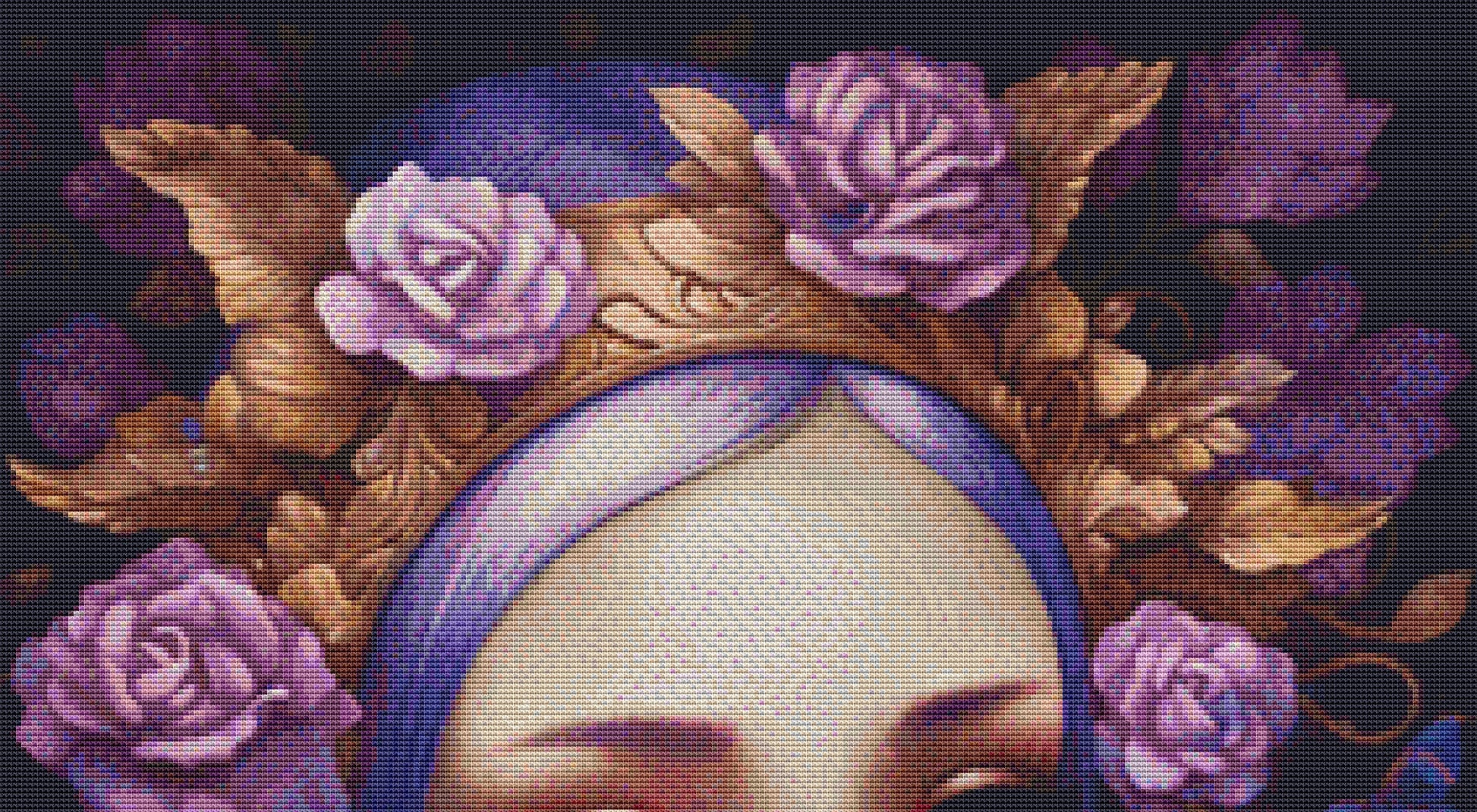 Mystical Cat Girl 9 cross stitch pattern by DutchLadyMysticArt