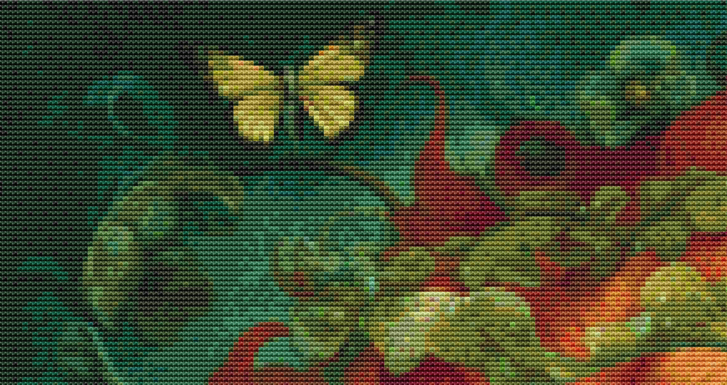 Mystical Cat Girl 10 cross stitch pattern by DutchLadyMysticArt