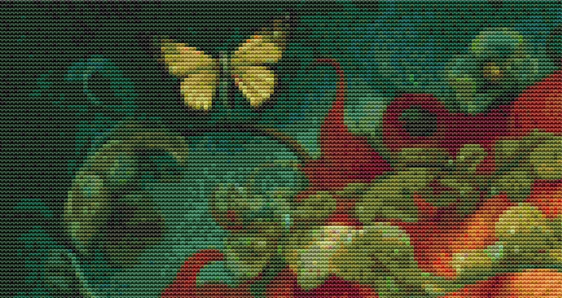 Mystical Cat Girl 10 cross stitch pattern by DutchLadyMysticArt