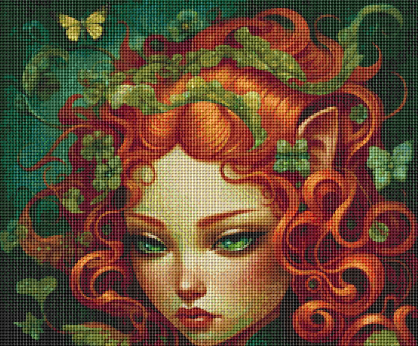 Mystical Cat Girl 10 cross stitch pattern by DutchLadyMysticArt