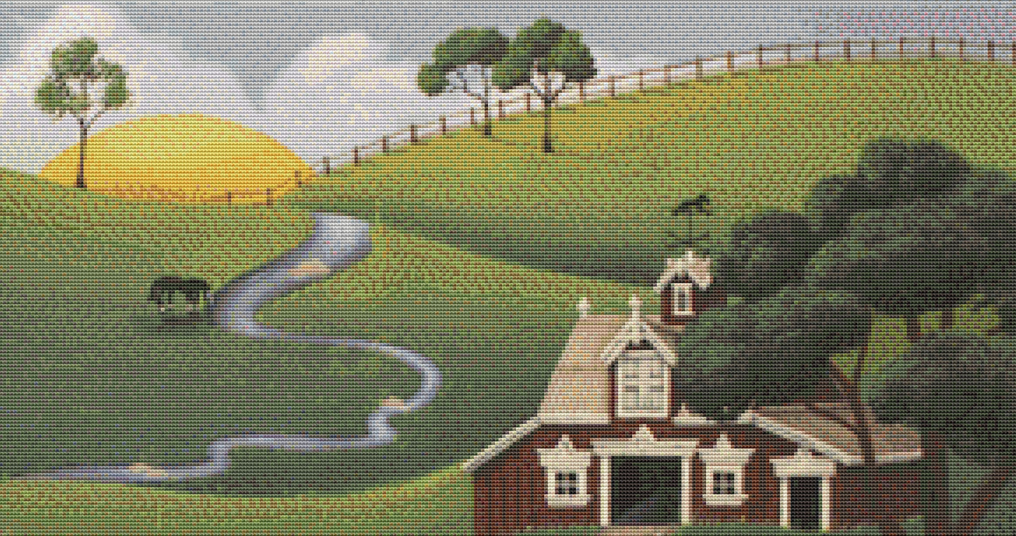 Sweet Water Stables cross stitch pattern by Catherine Holman/Ansada Art Licensing Group, LLC