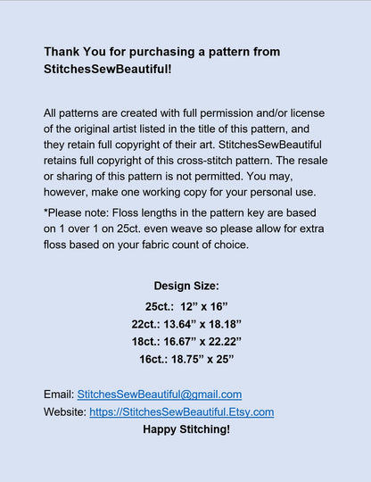 Sirenia Whisper cross stitch pattern by AWholeWorldofWhimsy