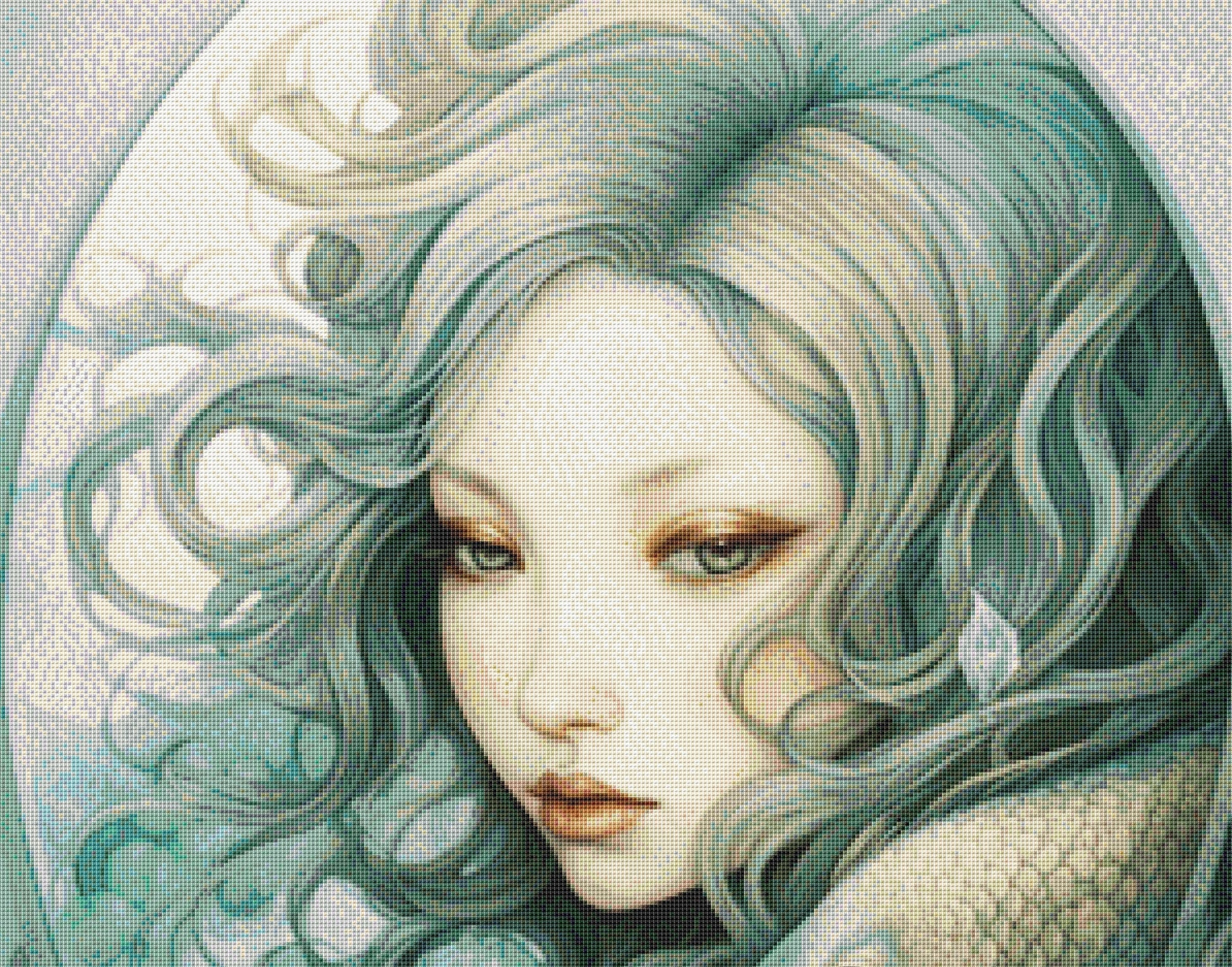 Sirenia Whisper cross stitch pattern by AWholeWorldofWhimsy