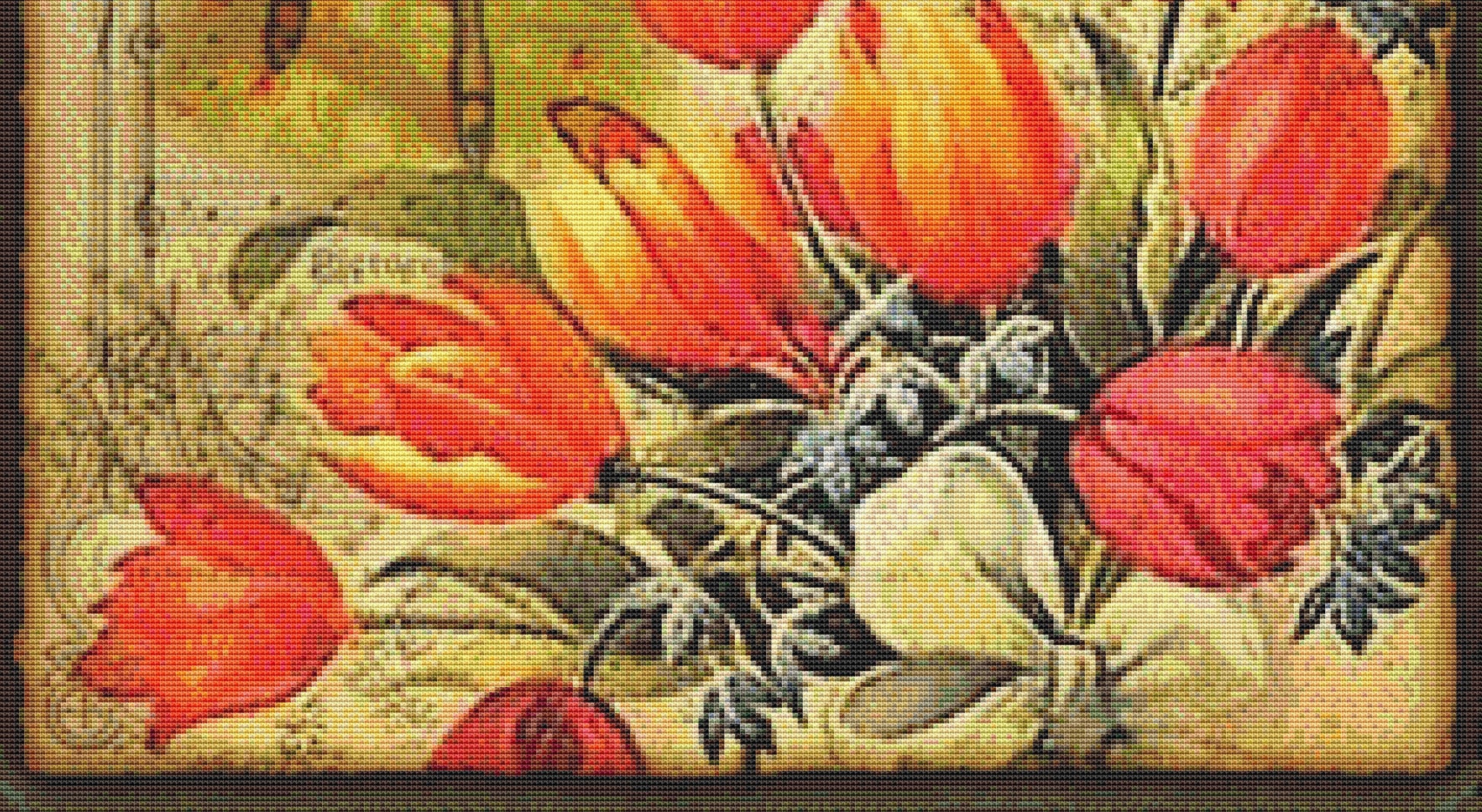 Girl Butterfly 1 counted cross Stitch Pattern by SharmStudio