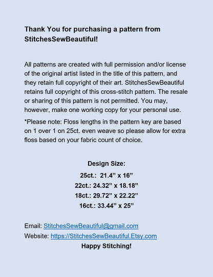 Conrad's Coffee Company cross stitch pattern by Patrick Gauthier