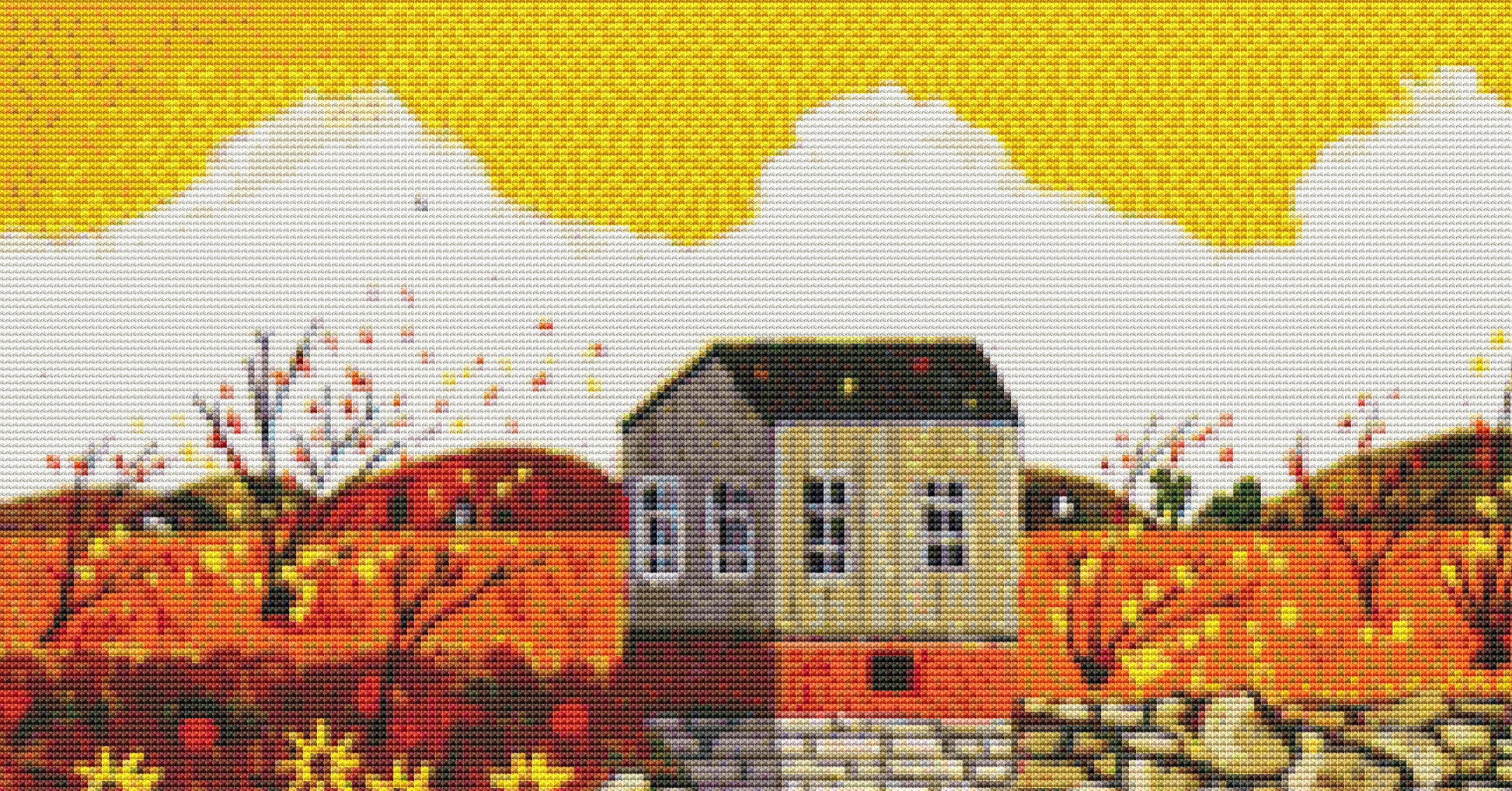 Conrad's Coffee Company cross stitch pattern by Patrick Gauthier