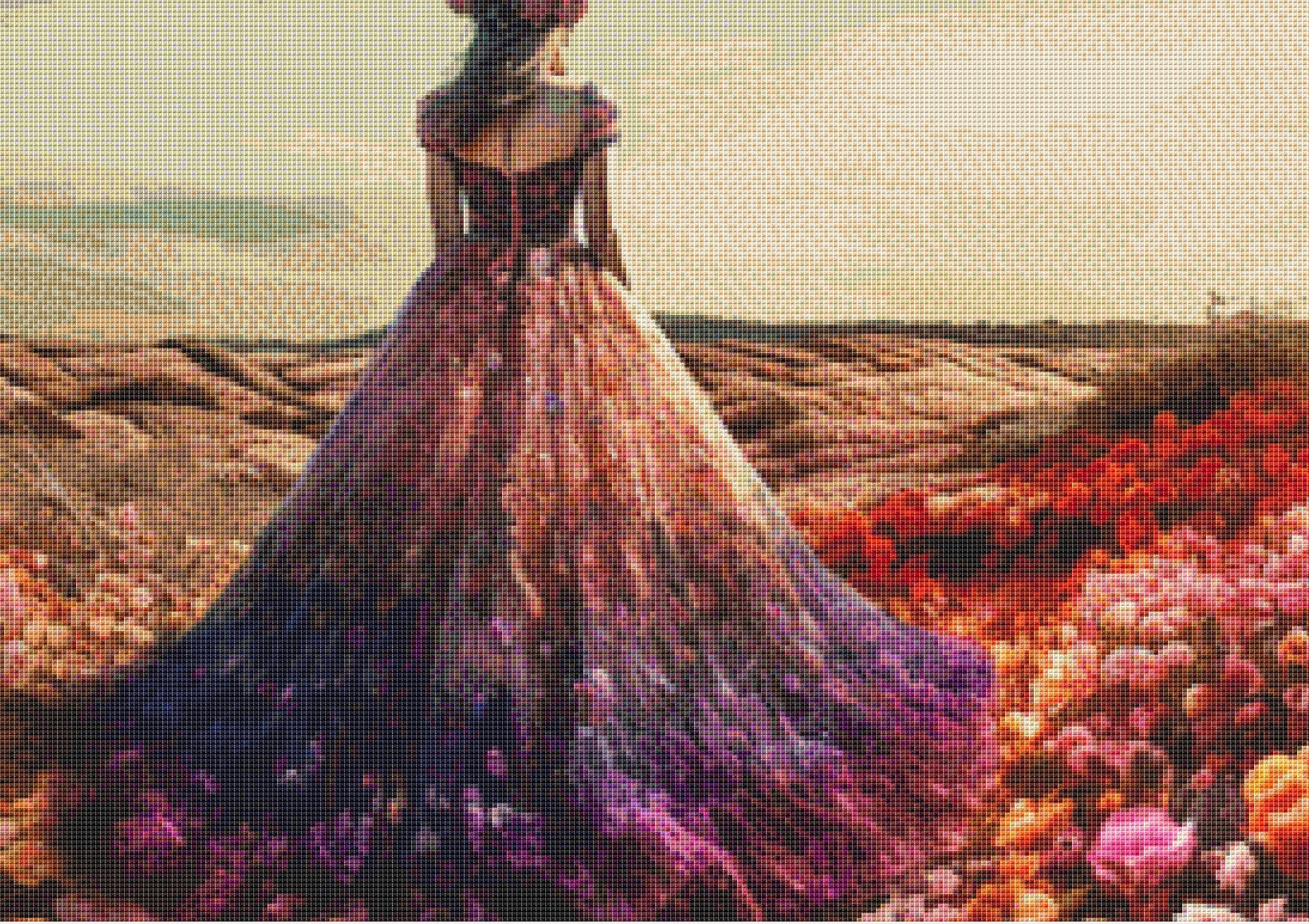 Woman in a Field of Flowers 3 by Eder Jose Rosa