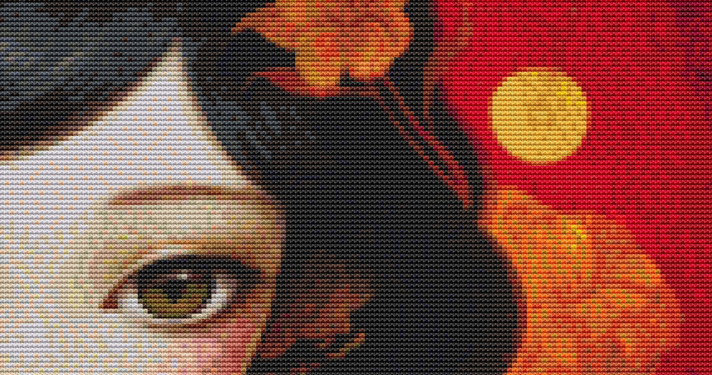 Mystical Cat Girl 4 cross stitch pattern by DutchLadyMysticArt