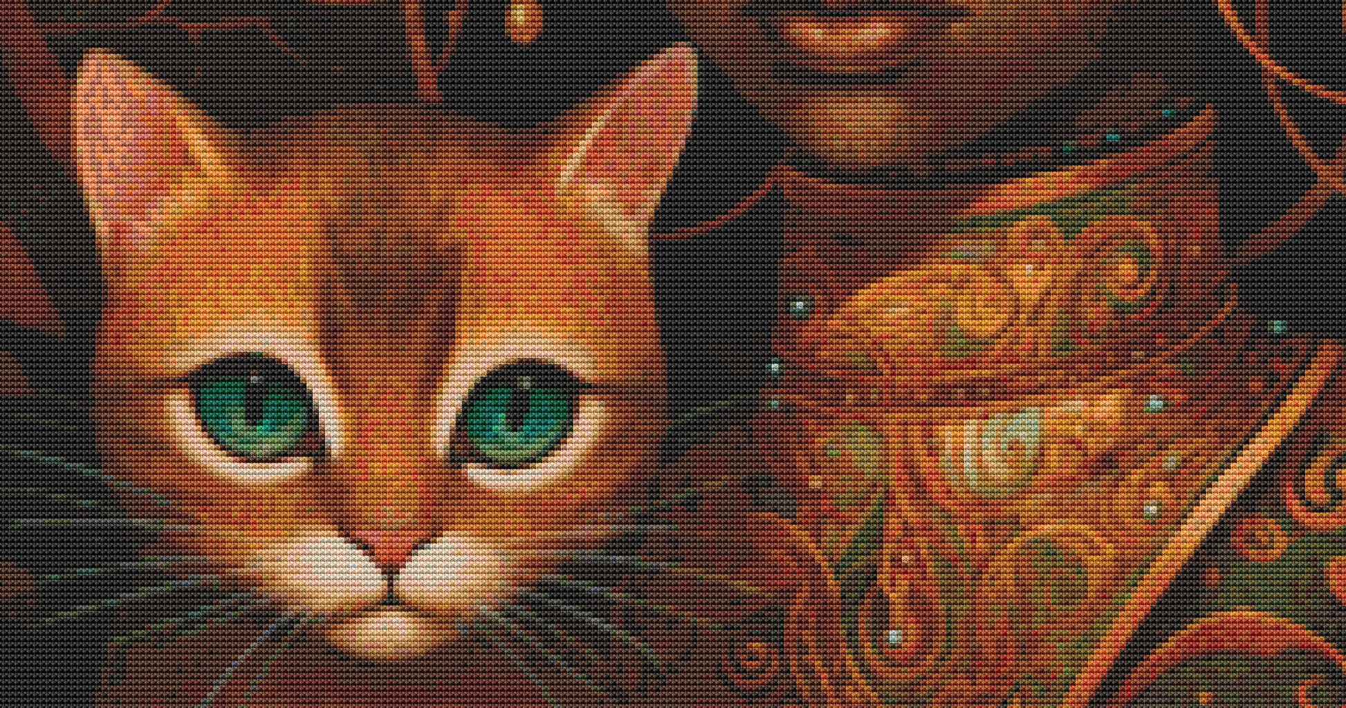 Mystical Cat Girl 7 cross stitch pattern by DutchLadyMysticArt