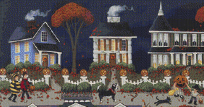 Echoes of Trick or Treat cross stitch pattern by Catherine Holman/Ansada Art Licensing Group, LLC