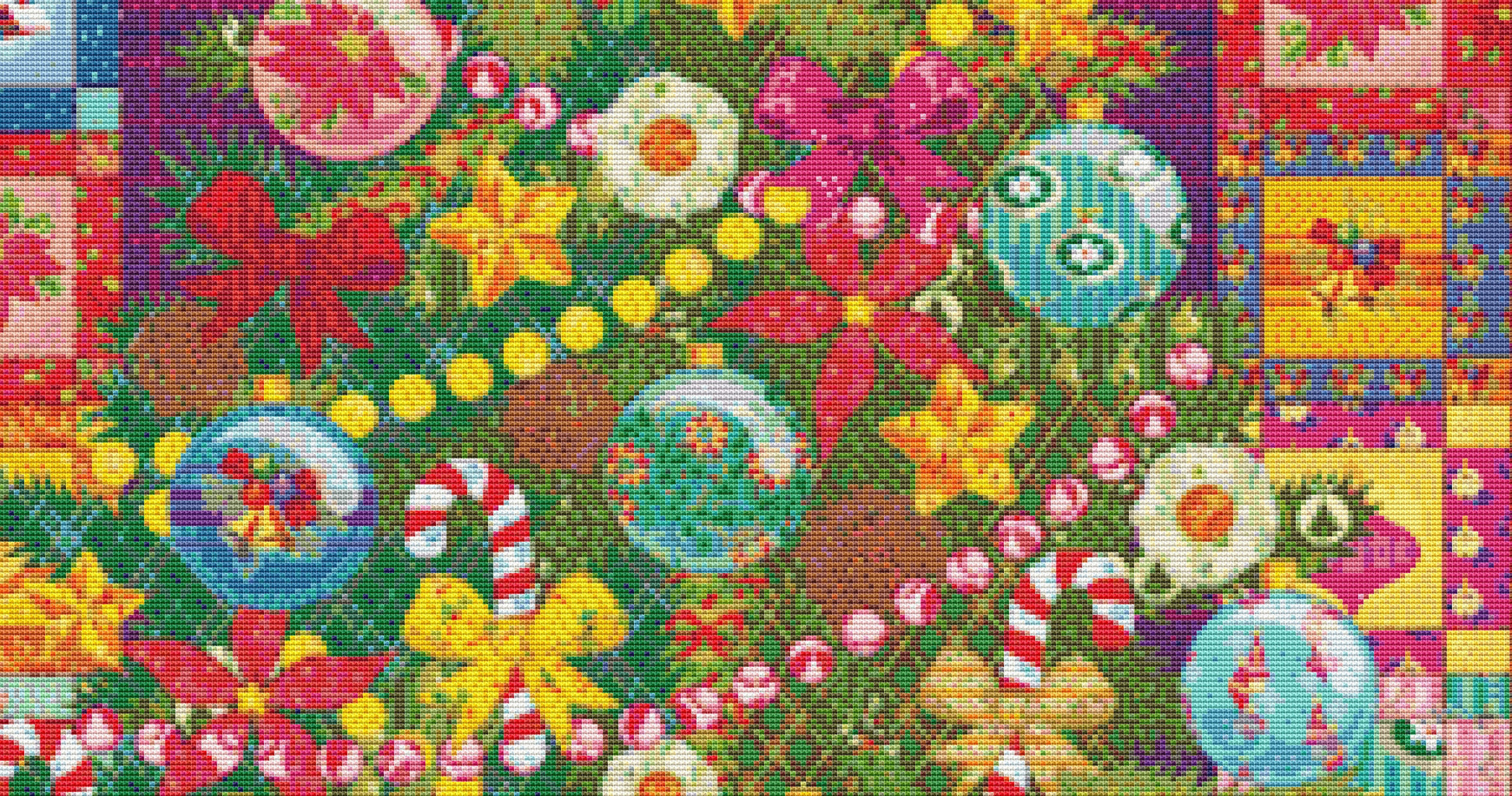 Christmas Tree 88038 cross stitch pattern by Cobble Hill Puzzle Company/Ansada Licensing Group, LLC