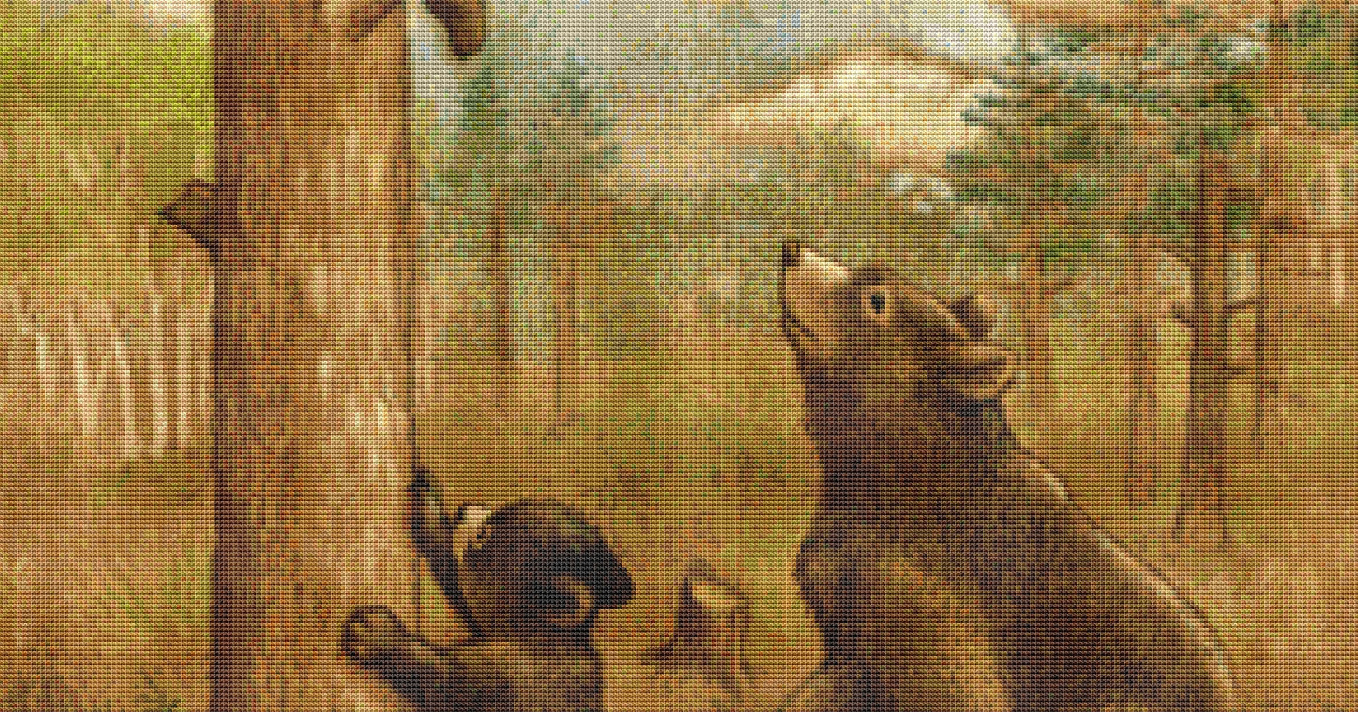 Bear Family cross stitch pattern by Rose Mary Berlin/Ansada Licensing Group, LLC