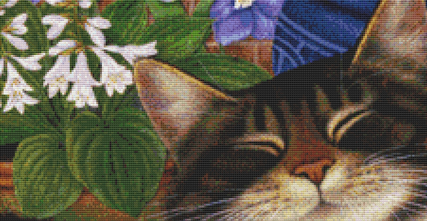 Summer Smile cross stitch pattern by Anne Mortimer/Porterfields Fine Art Licensing