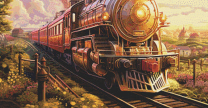 Train full coverage cross stitch pattern by SphinxDesignStudio