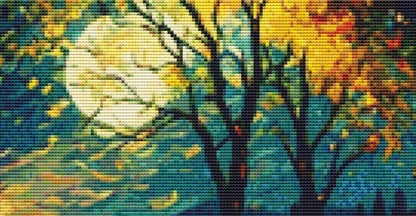 Boreal Forest ©Adobe Ext. License cross stitch pattern by StitchesSewBeautiful