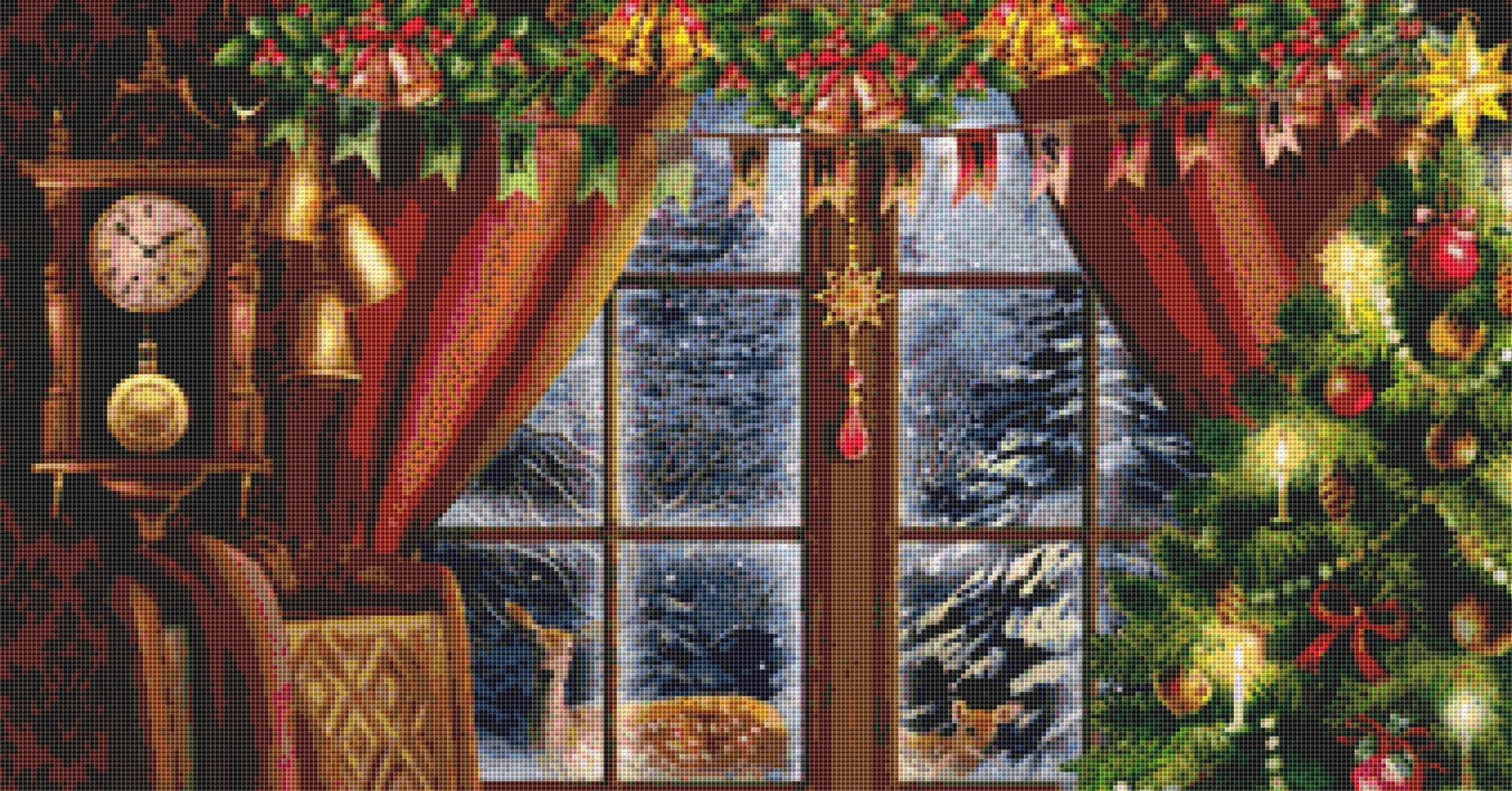 Christmas Memories cross stitch pattern by Tom Wood/Porterfields Fine Art Licensing