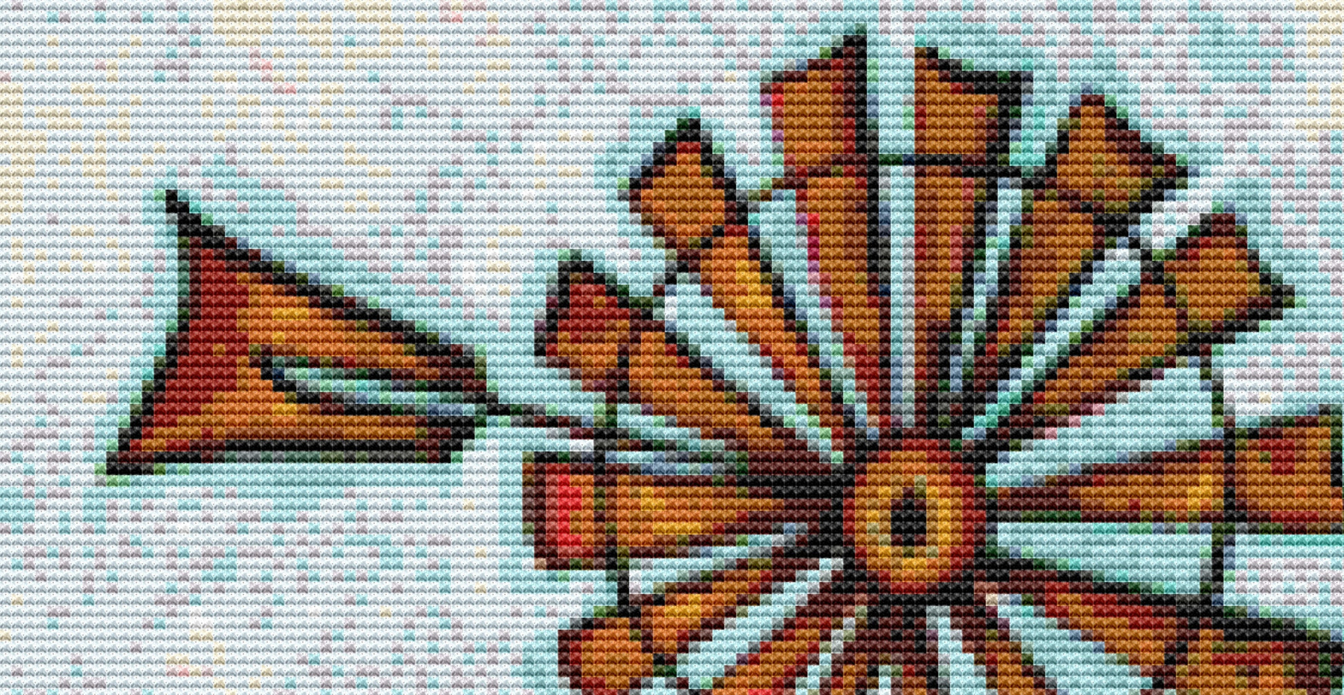 Daisy Farm cross stitch pattern by Peggy Davis/Porterfields Fine Art Licensing