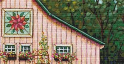 Daisy Farm cross stitch pattern by Peggy Davis/Porterfields Fine Art Licensing