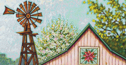Daisy Farm cross stitch pattern by Peggy Davis/Porterfields Fine Art Licensing