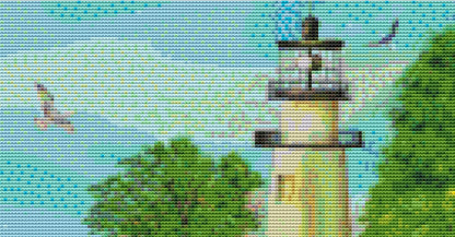By The Shore cross stitch pattern by Caplyn Dor/Porterfields Fine Art Licensing