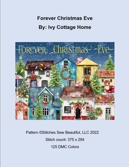 Forever Christmas Eve cross stitch pattern by IvyCottageHome
