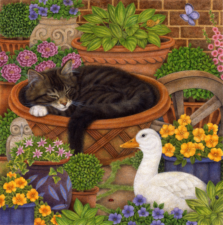 Just the Right Size cross stitch pattern by Anne Mortimer/Porterfields Fine Art Licensing
