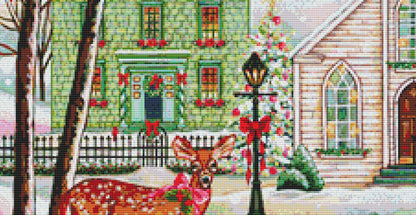 A Christmas Celebration cross stitch pattern by Peggy Davis/Porterfields Fine Art Licensing