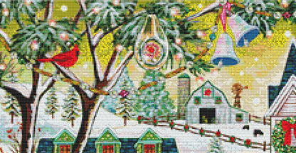 A Christmas Celebration cross stitch pattern by Peggy Davis/Porterfields Fine Art Licensing