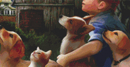 America the Beautiful cross stitch pattern by Tom Wood/Porterfields Fine Art Licensing