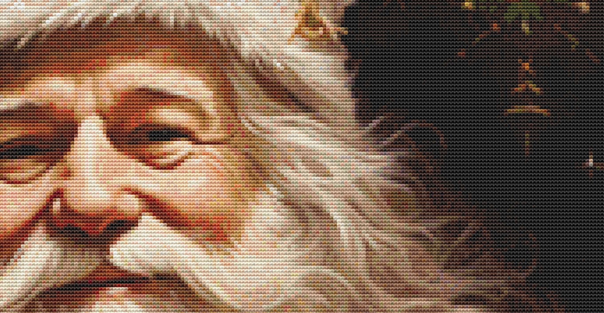 Santa cross stitch pattern by UniquelyMadeWallArt